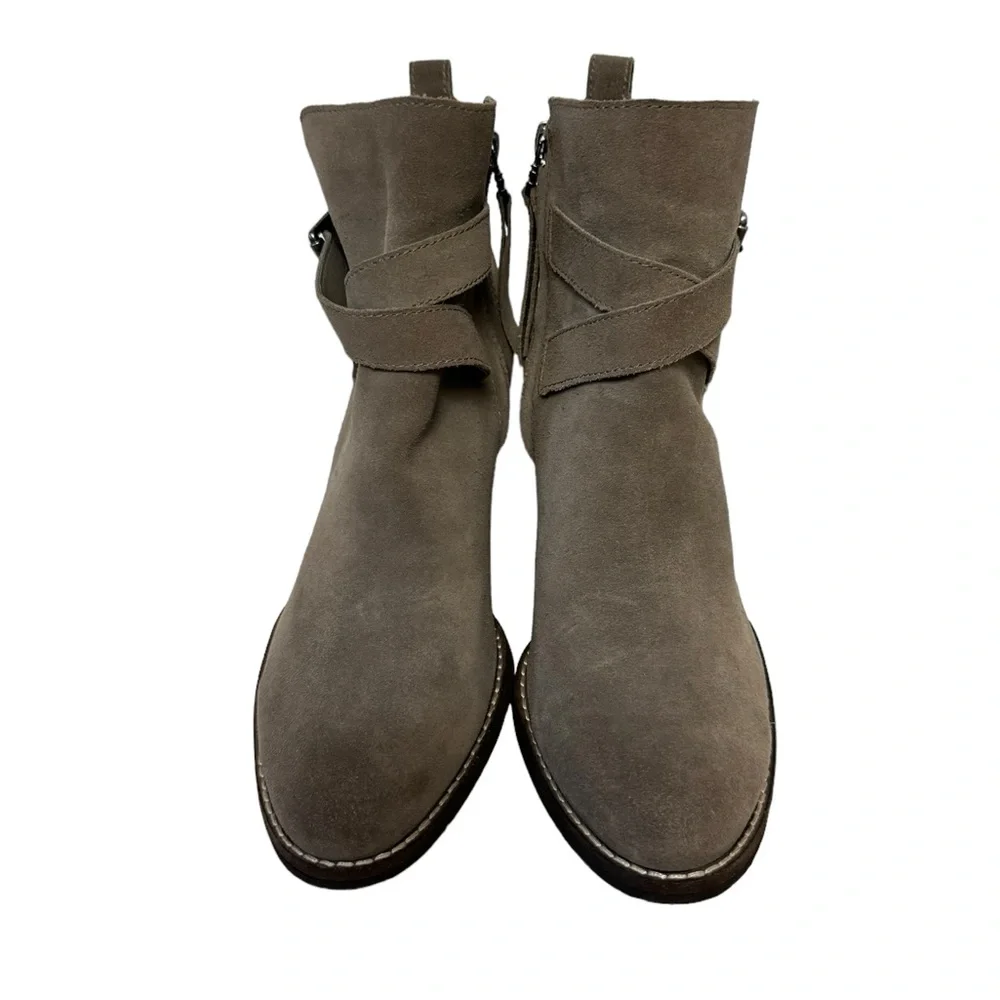 Sam Edelman Morris Suede‎ Leather Winter Fall Casual Chic Ankle Booties Brown - Picture 8 of 13